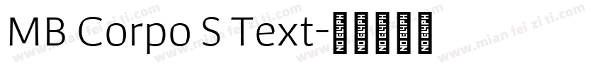 MB Corpo S Text字体转换